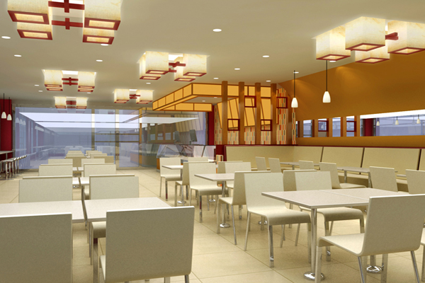快餐店装修效果图 快餐店装修效果图